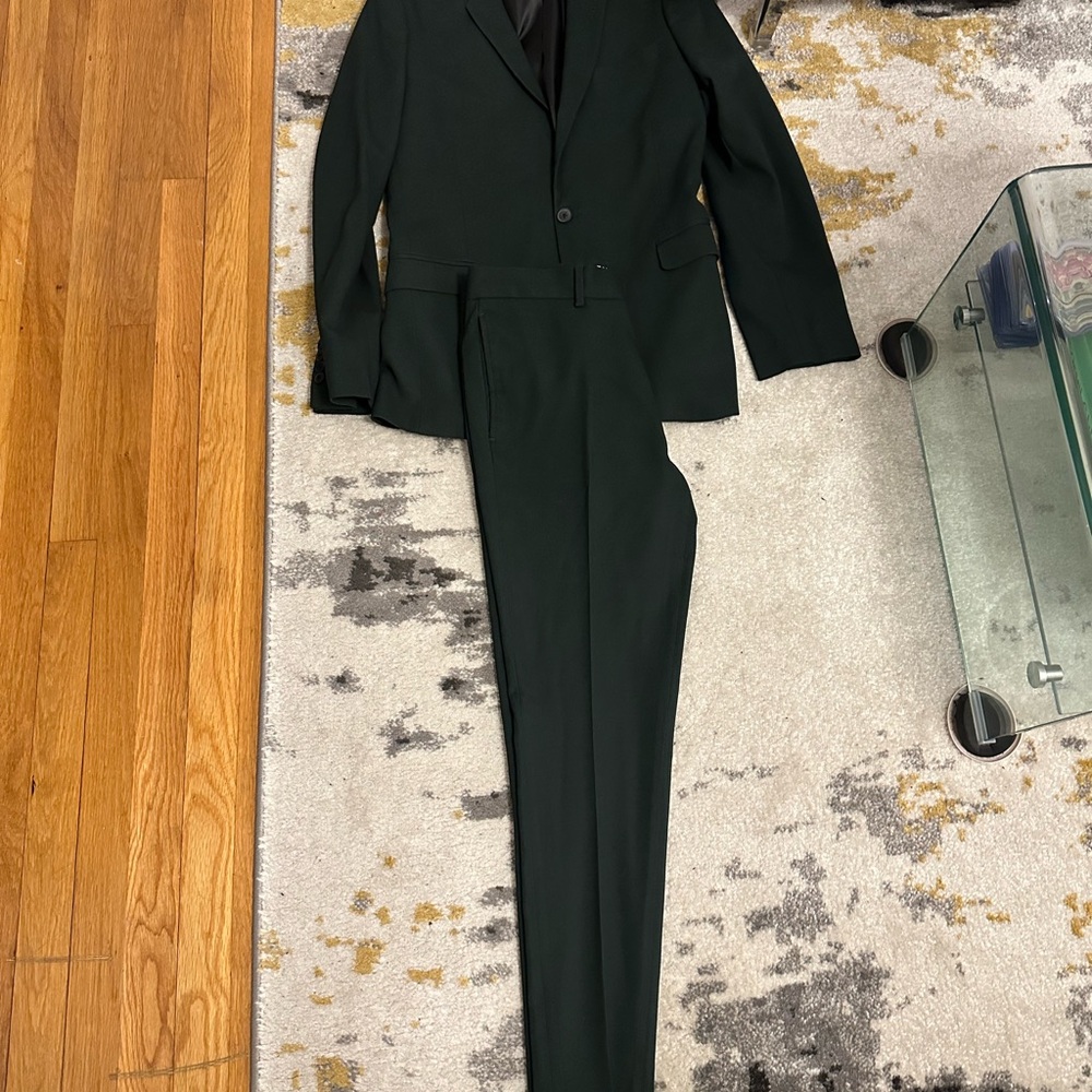 ASOS Hunter Green Men's Suit Jacket 40R Pants W32 L30